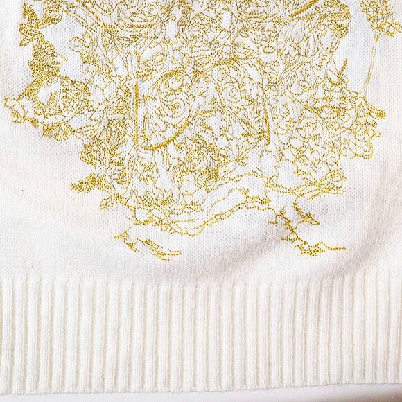 White Sleeveless Sweater Vest / One Size - Picture 5 of 10